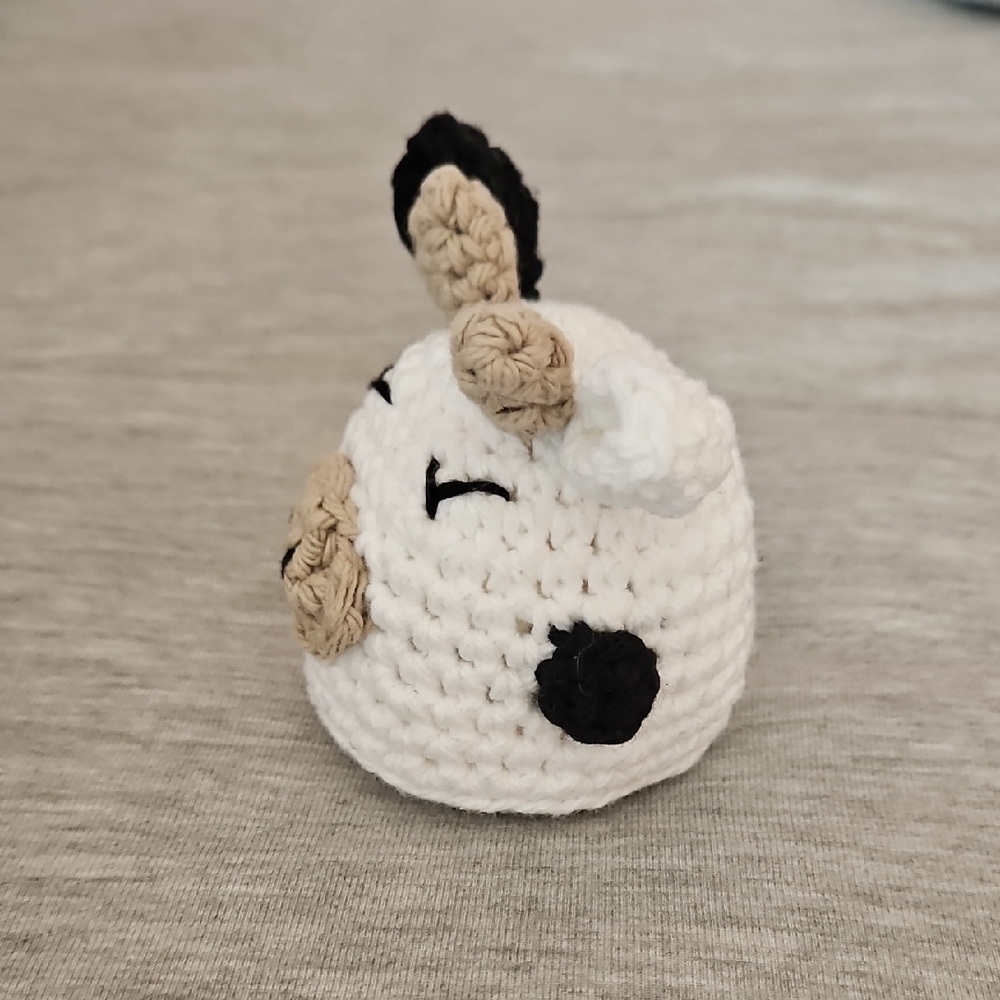 Handmade Crochet Cow Plush - Picture 4 of 5